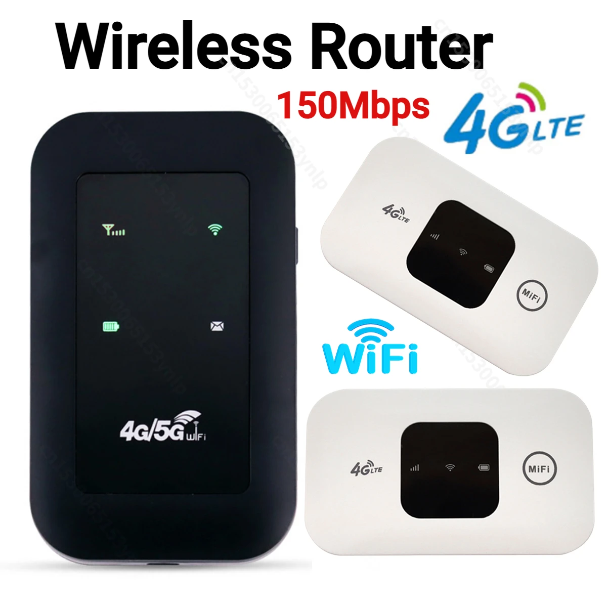 4G Lte Router Portable Mobile Hotspot 2100mAh 150Mbps Wireless Router with  SIM Card Slot Wifi Repeater for Outdoor Travel Home - AliExpress