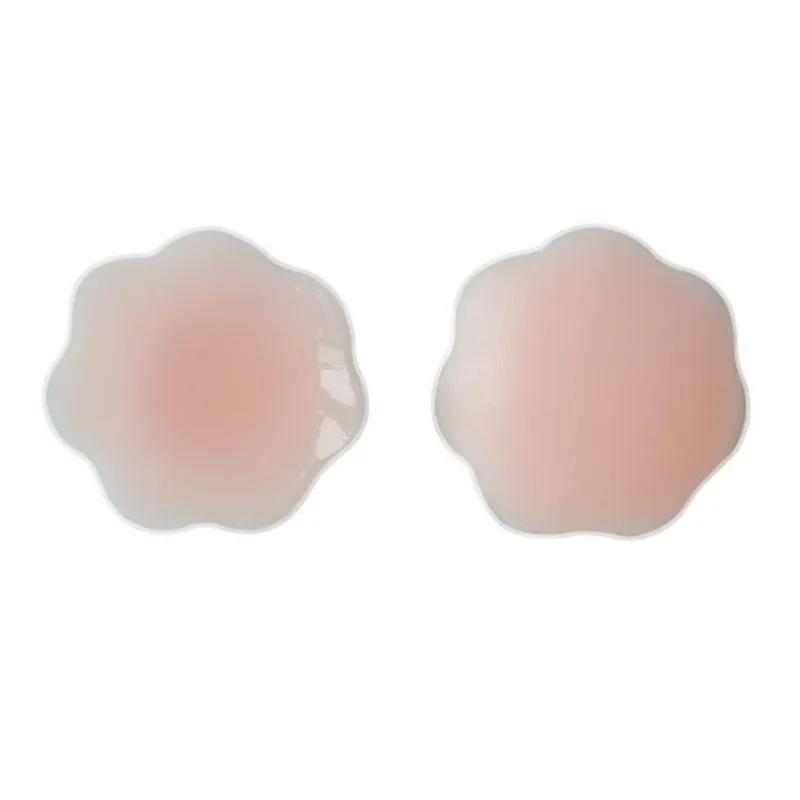 Reusable Women Breast Petals Lift Nipple Cover Invisible Petal Adhesive Strapless Backless Stick on Bra Silicone Breast Stickers