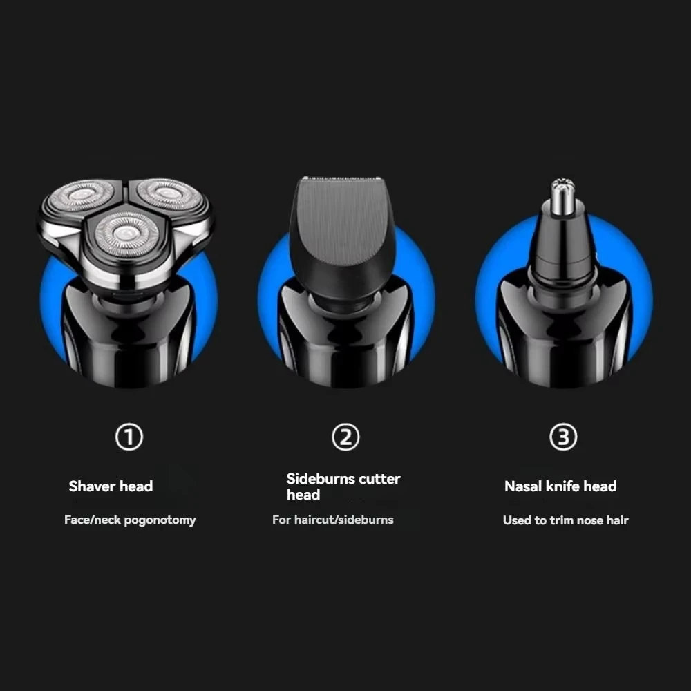Xiaomi 3-in-1 Electric Shaver Double Head 5000 Digital Display Head Washable Rechargeable Brushless Men's Fast Charge Razor New 3