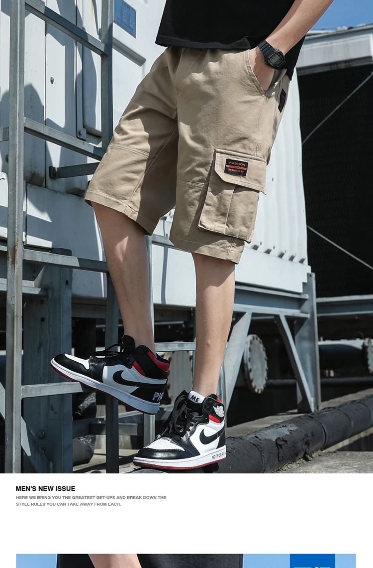 casual shorts Hot Shorts Man Summer Fashion Camo Multi Pockets Shorts Casual Loose Jogging Pants Mens Street Hip Hop Straight Short Trousers casual shorts for men