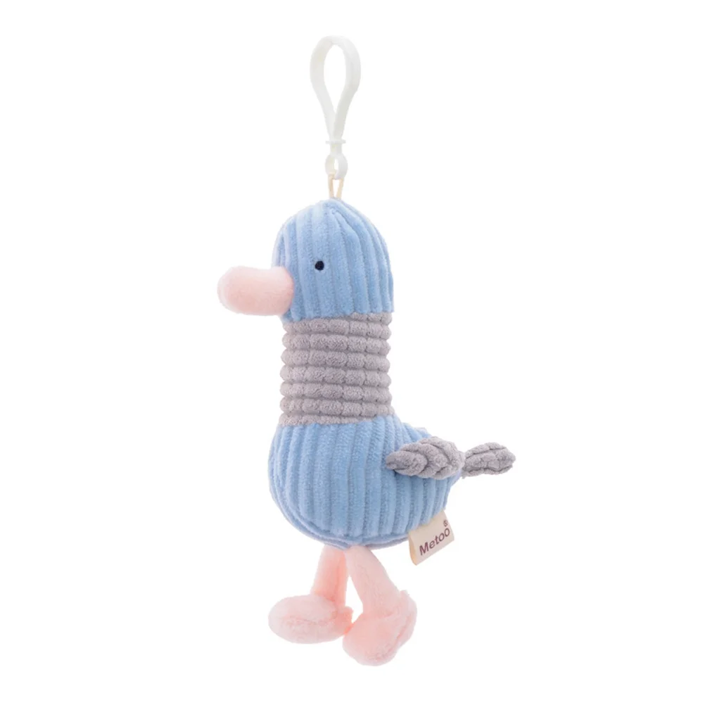 1Pc Seagull Keychain Cartoon Plush Key Ring Lovely Hanging Pendant Key Chain Party Favor (Random Color)