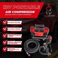 home. Bolt Portable 12v True Dual Air Compressor 10.6 CFM with Digital Pressure Gauge, Single-Tire Inflator/Deflator Air Gun 2