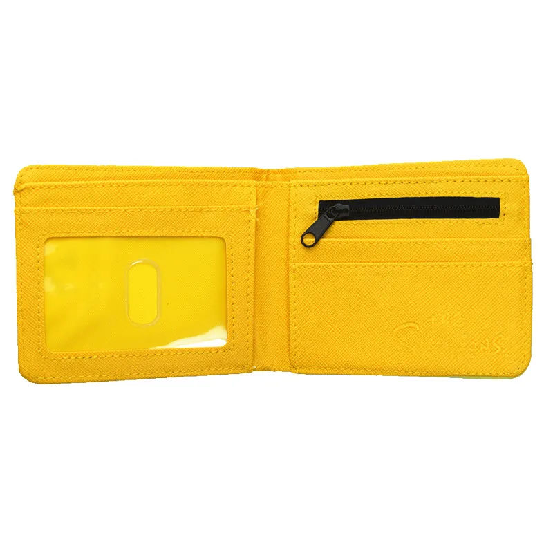 Charming Cartoon PU Leather Wallet with Zipper Coin Pocket