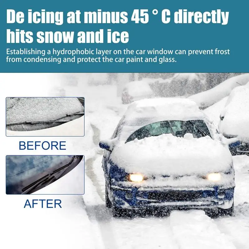 Deicer Spray for Car Windshield Snow melting agent for car windshields and windows Ice Winter Frost Deicer defogging Spray