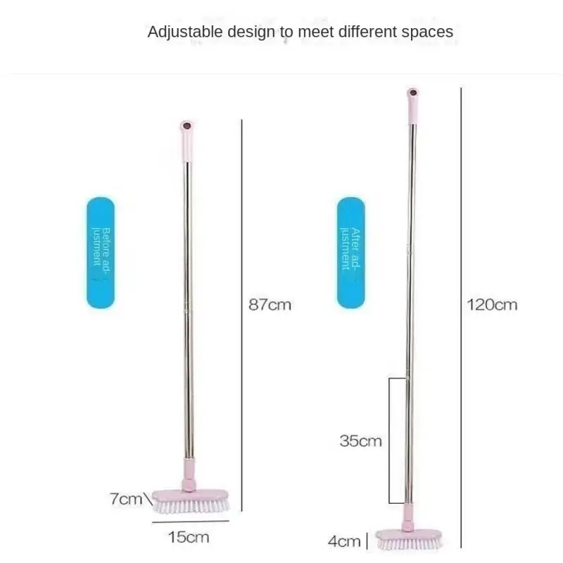 

Щетка с длинной ручкой для ванной комнаты, щетина, щетка для чистки туалета, ванной, керамической плитки, пола, инструменты для уборки кухни