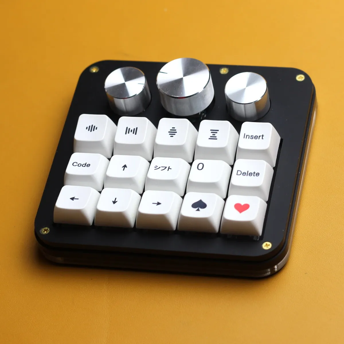 botões, Função personalizada, Programação VIA