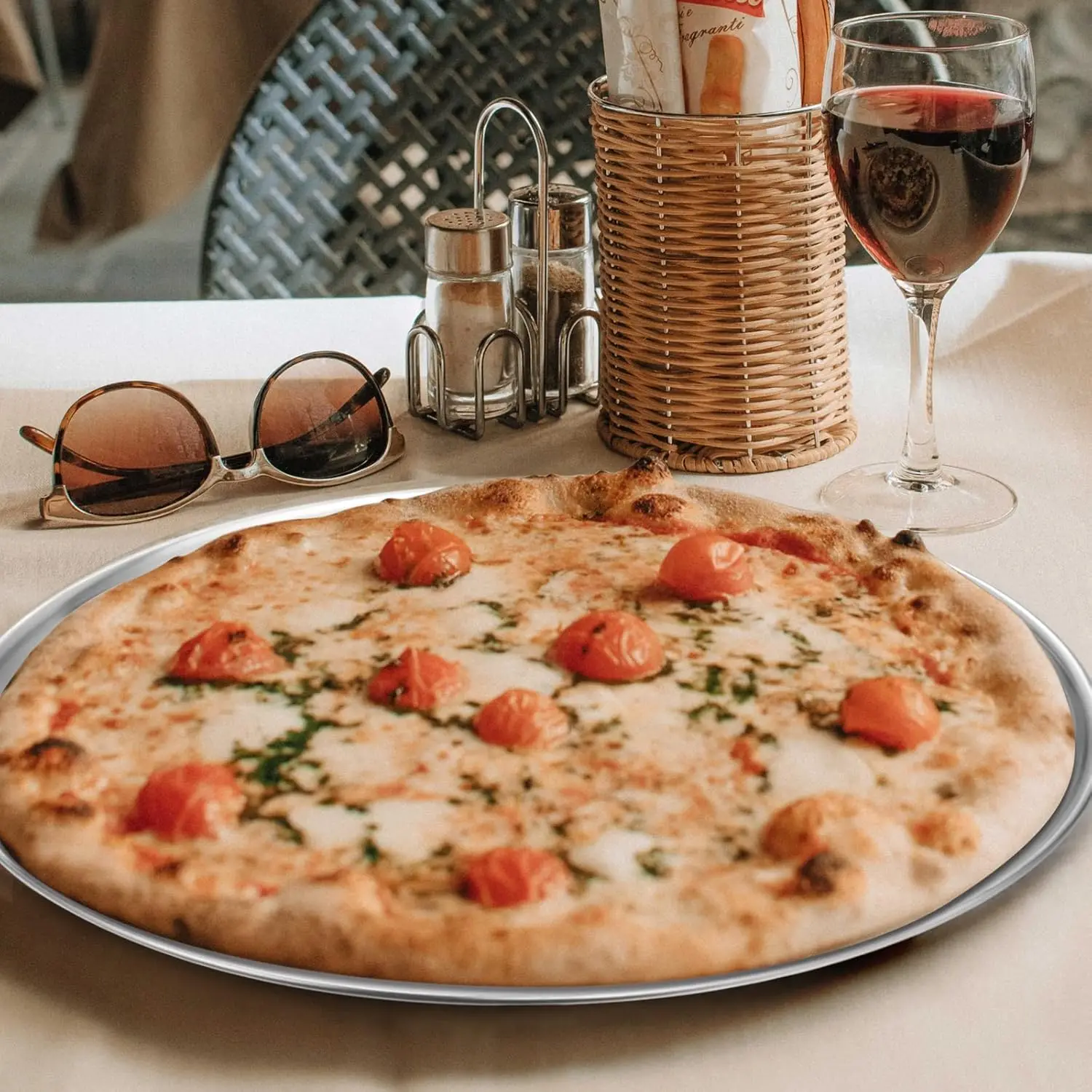 Stainless Steel Pizza Pan Set 4