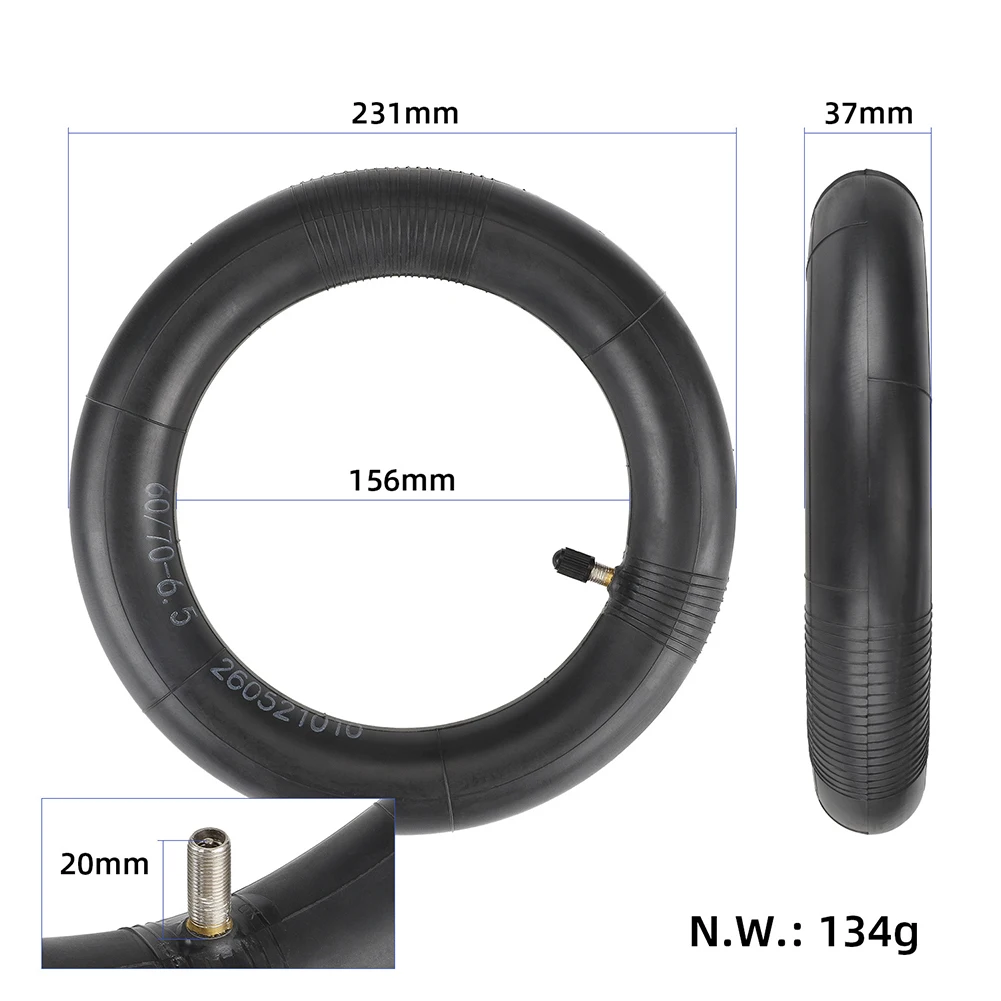 

10 Inch 60/70 Inner Tube Straight Mouth Air Nozzle Inflatable Tire For Ninebot Max G30 Electric Scooter Replacement Tyre Cycling