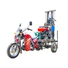 China 100m 22HP Diesel Engine Well Drilling Rig Motorcycle Mounted Water Drilling Machine 2