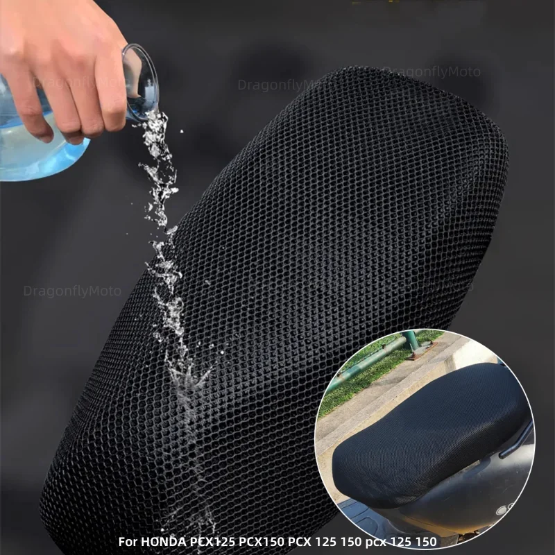 Motorcycle Cushion Seat Cover For HONDA PCX125 PCX150 PCX 125 150 Breathable Summer Cool 3D Mesh