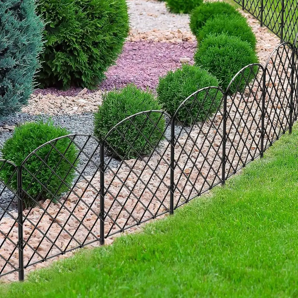 Description Picture 3 of itemDog Fence Outdoor For Yard Metal Garden Fence 10X Heavy-Duty Wire Mesh Gate For Privacy Trellis Flower Bed Self-Standing