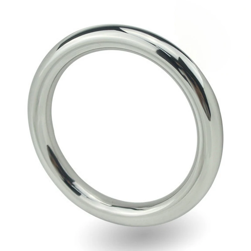 Runyu Stainless Steel Metal Men'S Cock Ring Adult Sex Scrotum Binding Ejaculation Delay Device Glans Erection Sperm Locking Ring