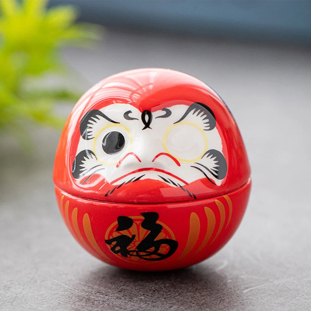 

Ceramic Daruma Doll Daruma Statue Desktop Ornaments Holiday Home Decor Egg Tumbler, Fortune Cat, Japanese Decor