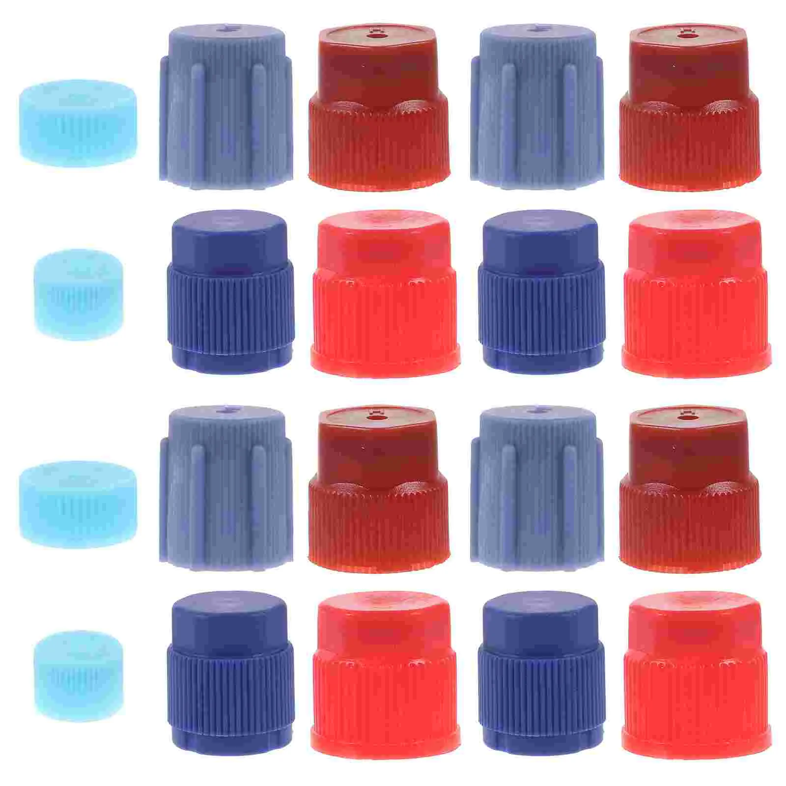 

1 Set AC System Charging Port Cap AC Valve Core Cap Air Conditioning Service Cap