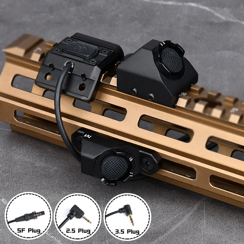 

Tactical UNIT Hot Button SF/2.5/3.5 Pressure Remote Switch For SF M300 M600 Flashlight DBAL A2 D2 PEQ15 NGAL MAWL Laser
