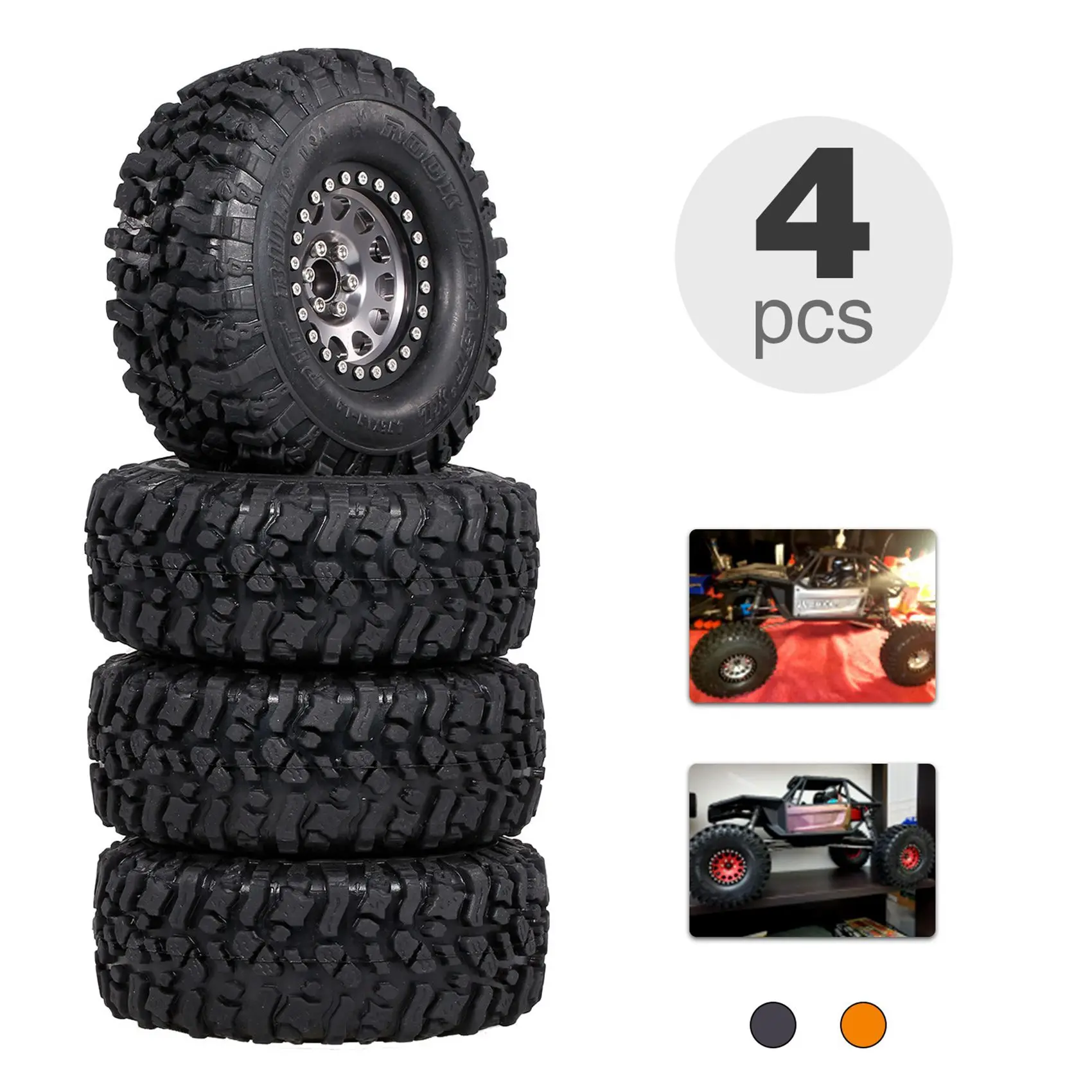 Ruedas Beadlock CNC 2 Piezas Para Traxxas TRX-4 - Aleación Mecanizada, Ideales Para Crawlers Y Trail 1:10