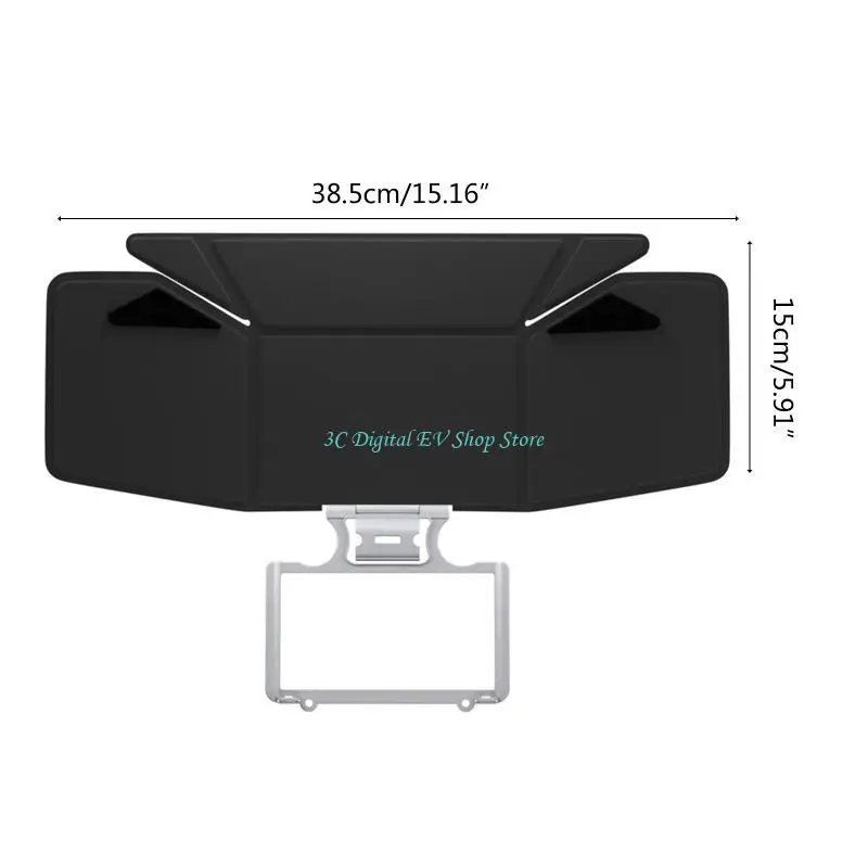 Pare-soleil télécommande pour DJI Mini 3, anti-éblouissement, pliable, noir
