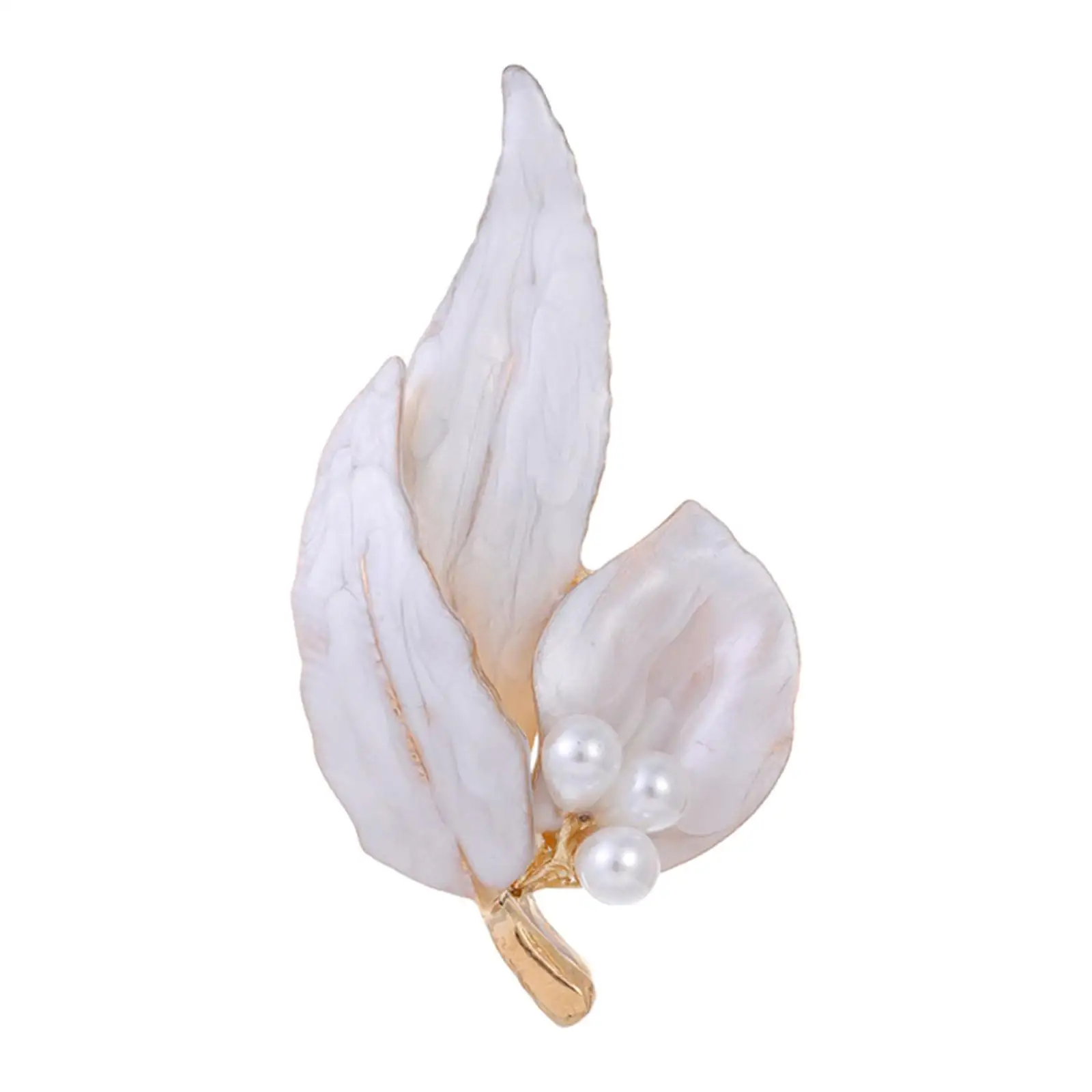 Leaf Brooch Costume Accessories Decoration Jewelry for Shirts Coat Cheongsam