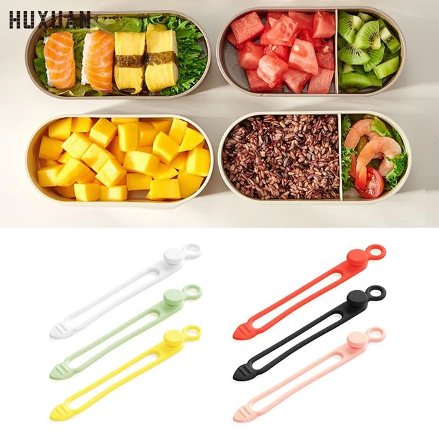 10 Pcs Black Elastic Band Bento Box Strap High Elasticity Bands Fixing Lunch  Container - AliExpress