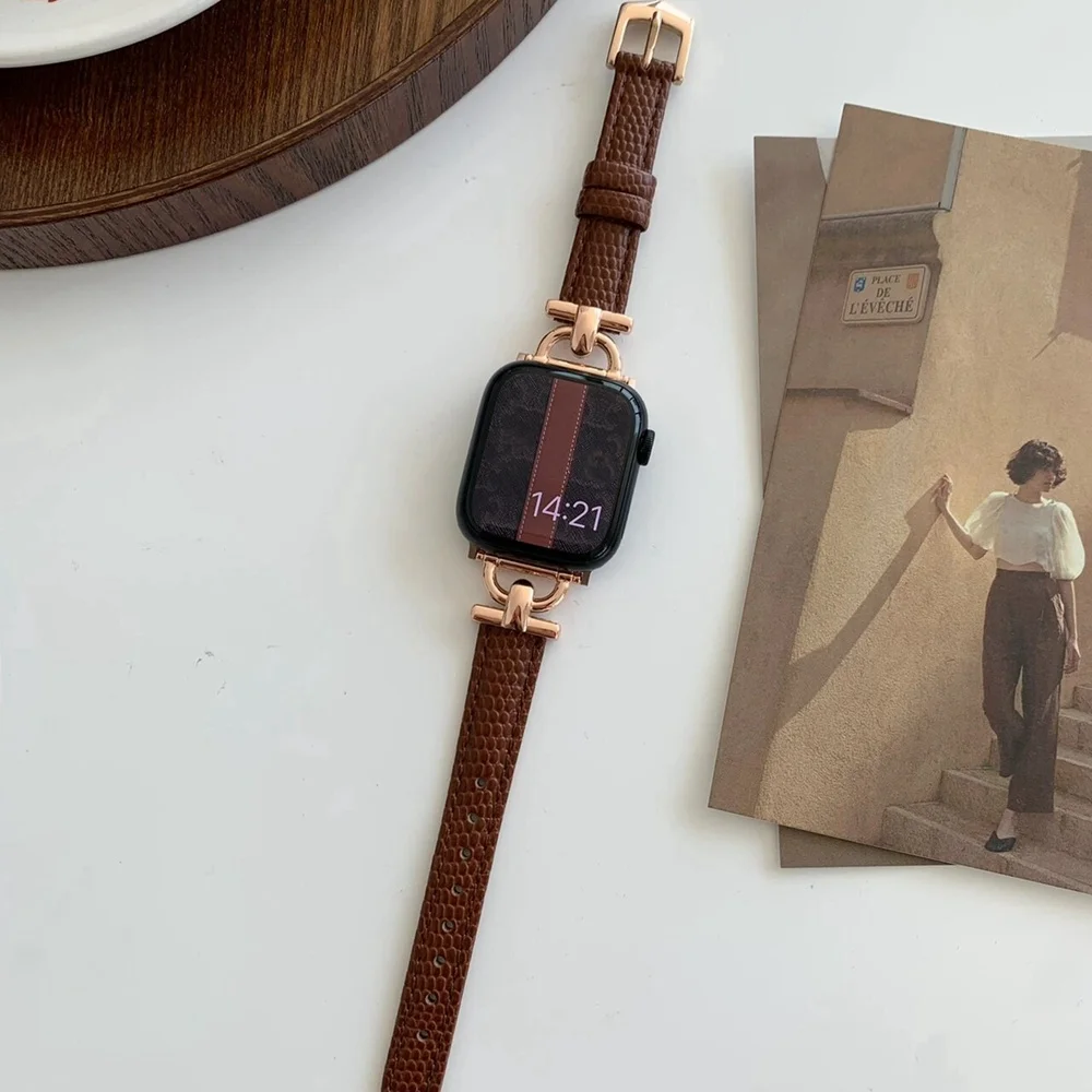 Elegant Leather Loop Watch Band Strap - Premium Quality