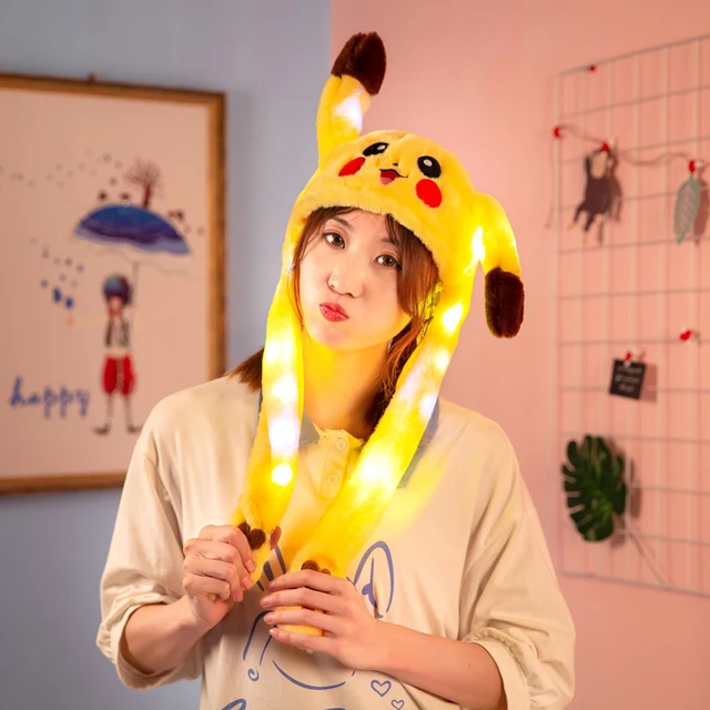 Chapeau drôle style pikachu avec oreilles longues de mouvement chapeau  d'airbag TikTok cosplay - Cdiscount