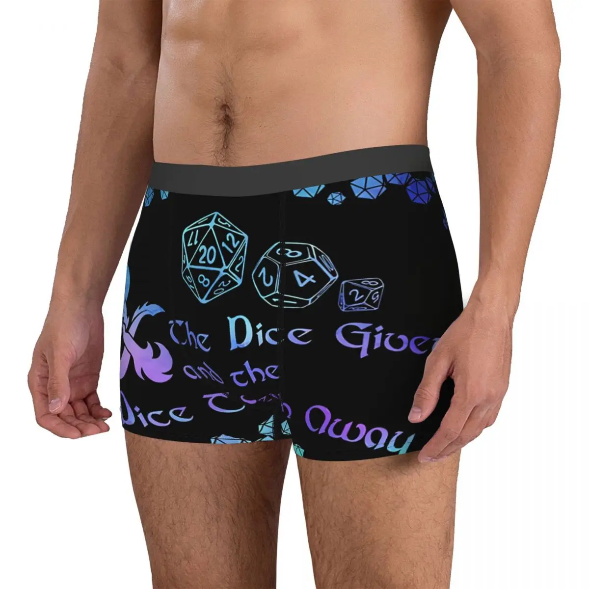Dice Men Boxer Briefs Underpants DnD Game Highly Breathable Top Quality Sexy Shorts Gift Idea 3