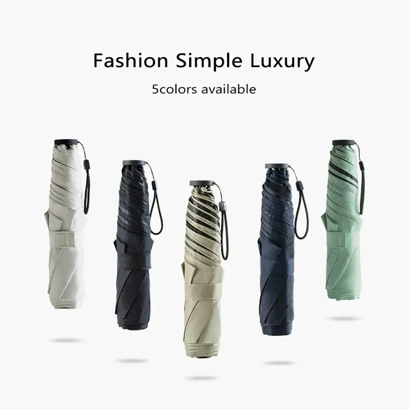 Mini Umbrella Folding Umbrella Wind Resistant Umbrella Windproof Umbrella-Paraguas Folding Windproof Carbon Fiber Portable Ultralight Anti UV Travel Umbrella