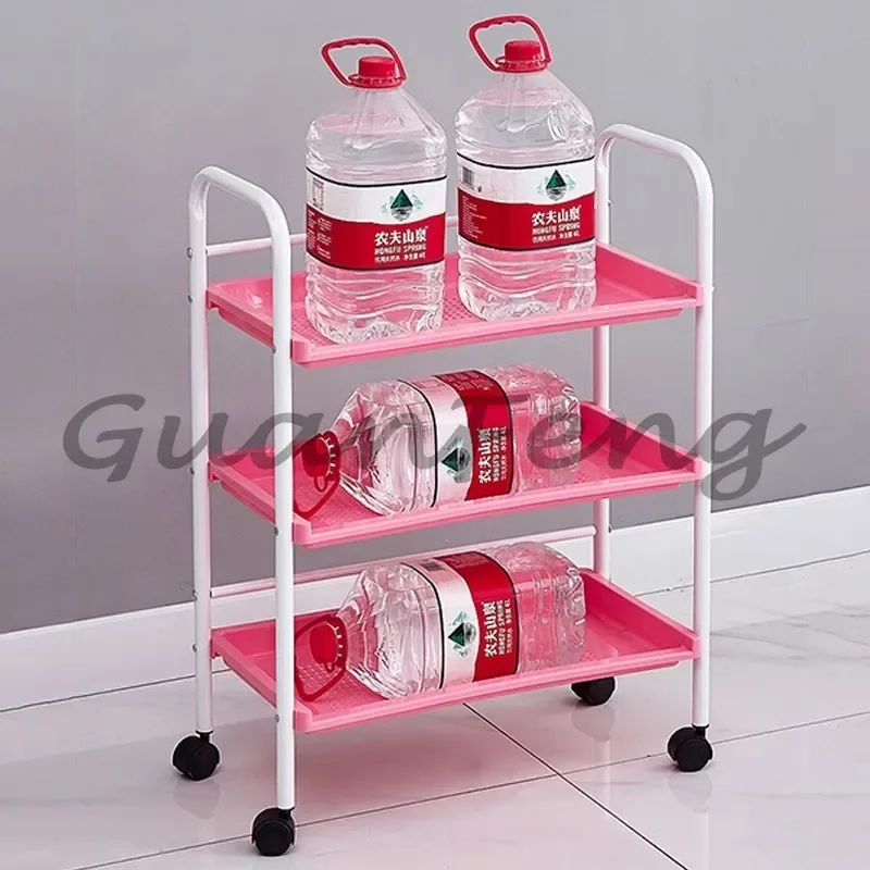 Modern Simple Hair Salon Trolleys Beauty Salon Special Instrument Small Shelf Home Living Room Shelf Nail Tool Storage Trolley