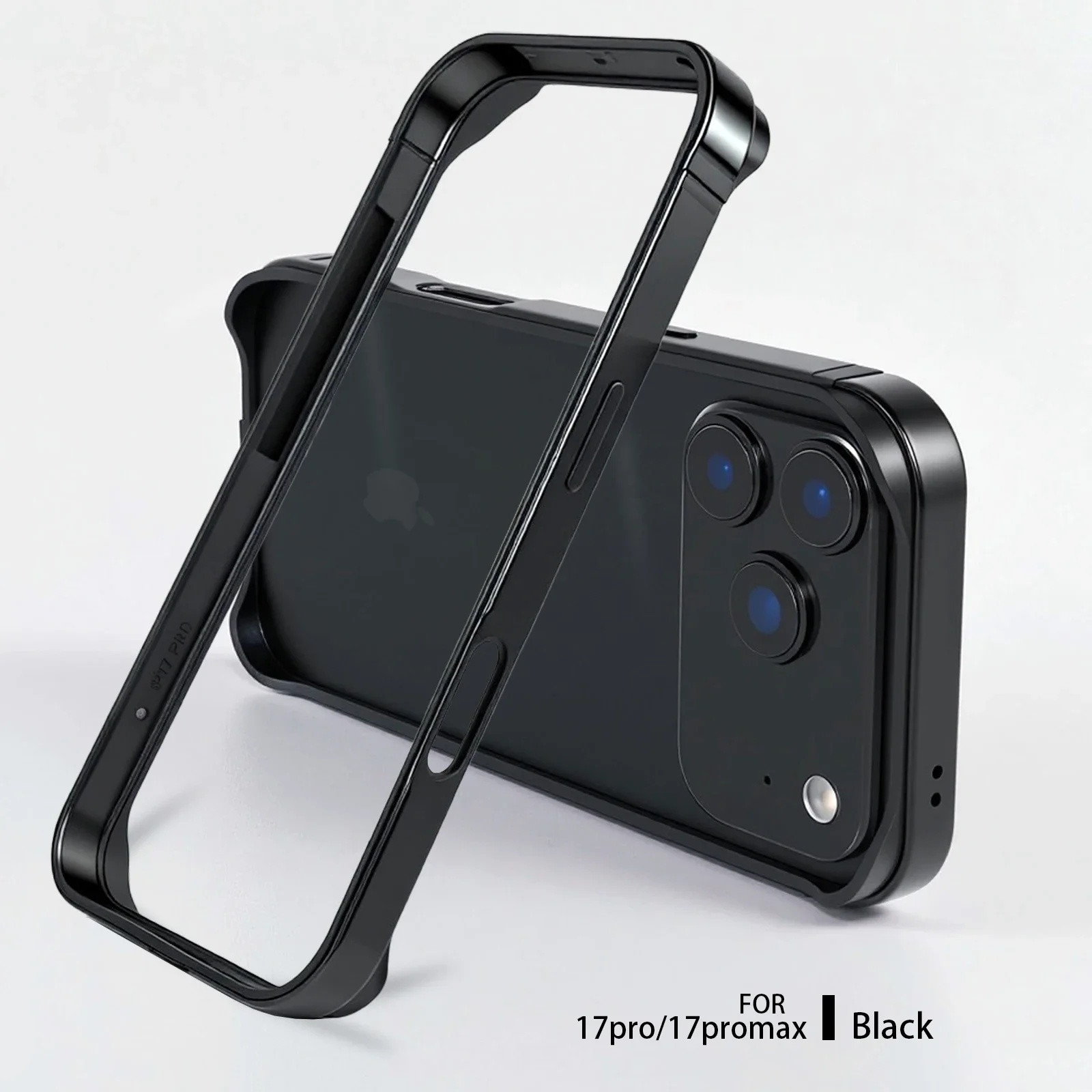 Ultra Slim Metal Bumper Case with Air Shockproof Armor Corners and Silicone Frame