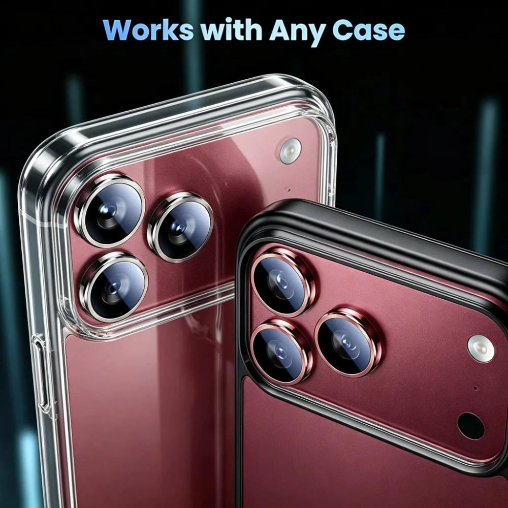 Desert Titanium Tempered Glass Camera Lens Protector