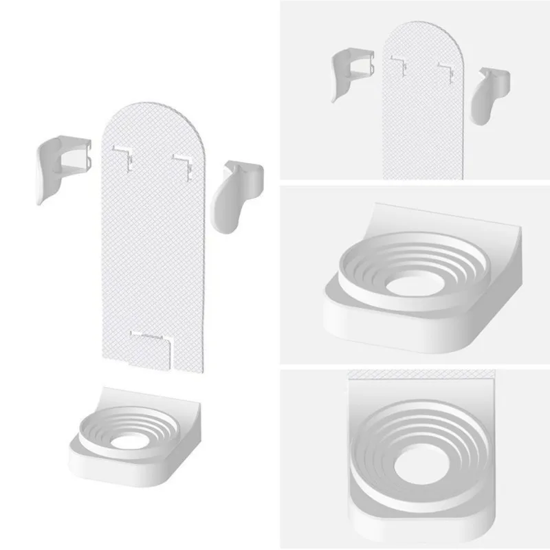 Electric Toothbrush Holder Wall Mount 2Pcs Elastic Hold Protect Toothbrush Handle