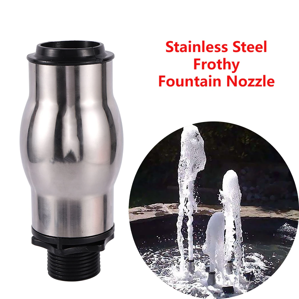 Stainless Steel Frothy Fountain Nozzle Bubbling Water Scale Pond Spray
