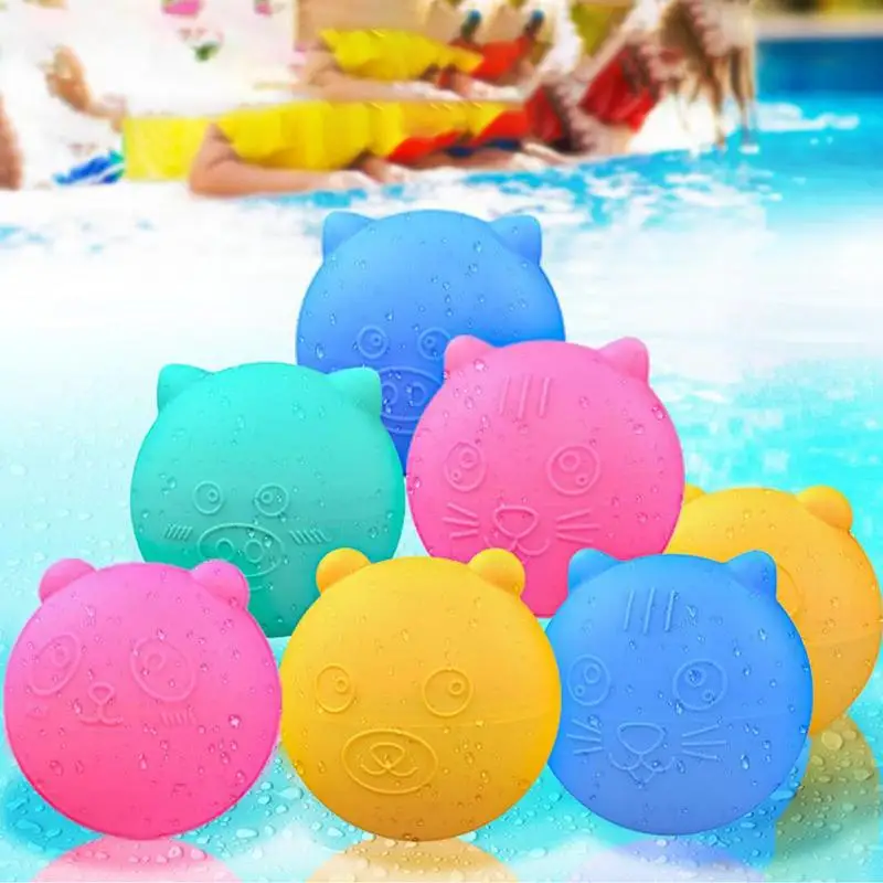 Reusable Water Baloons 16x Quick Filling Silicone Water Balloons Summer Pool Beach Outdoor Games For Kids Teens & Adults