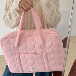 Multifunctional Portable Laptop Shoulder Handbag (Pink)