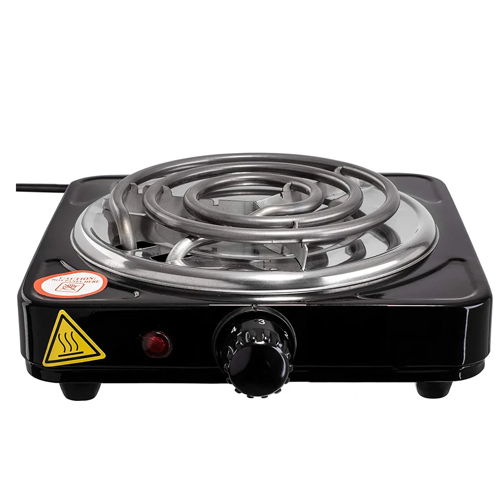

Electric Single Burner Cooktop Compact And Portable Adjustable Temperature Hot Plate 1000w Stainless BBQ Grill Propane Small