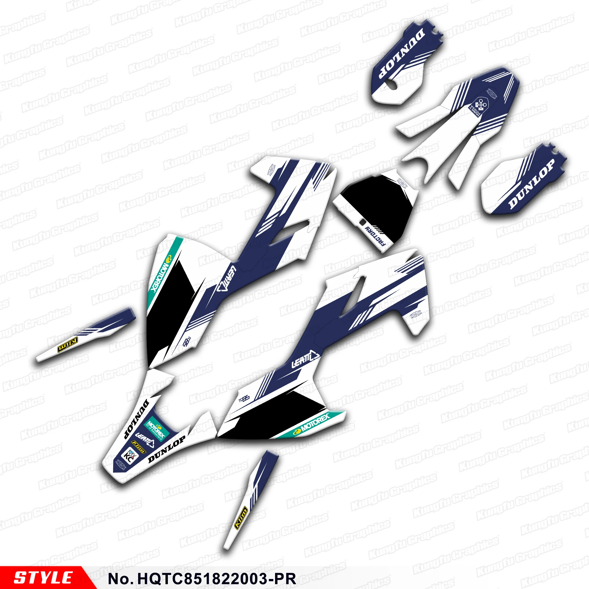 

Наклейки для мотоциклов, оболочка для Husqvarna TC 85 2018 2019 2020 2021 2022 2023, HQTC851822003-PR