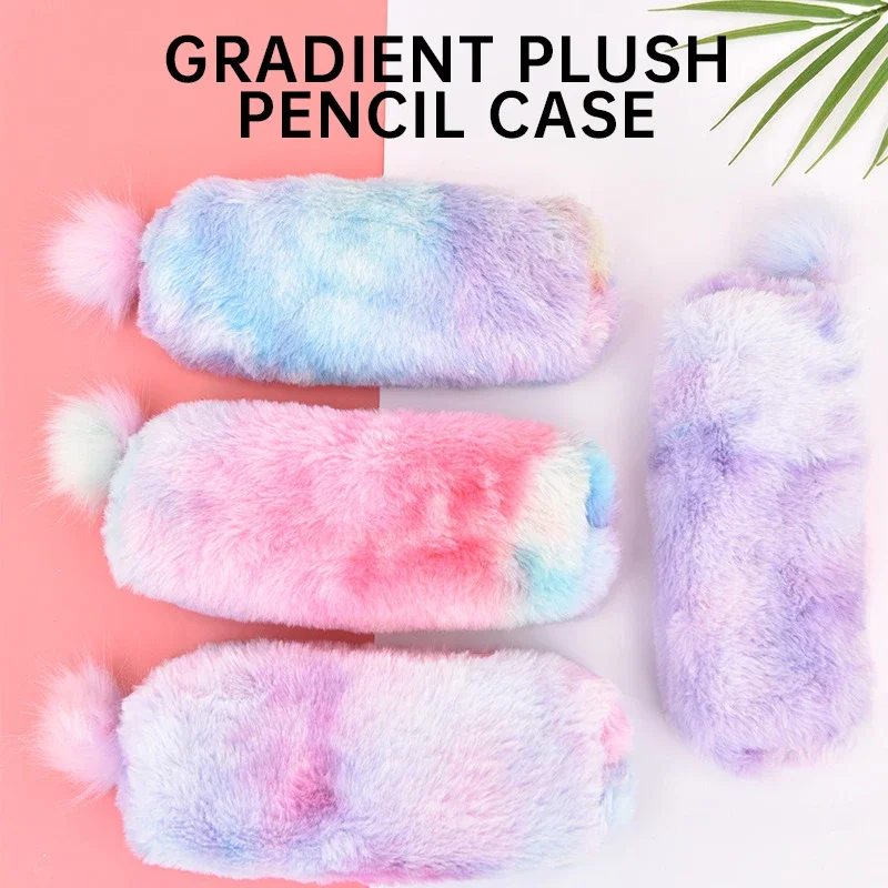 Cute Plush Pencil Case Large Capacity Pencil Bag Kawaii Pouch for Girls Kids Cute Stationery Back to School Supplies Gift pencil cases,stationery box,pen storage bag