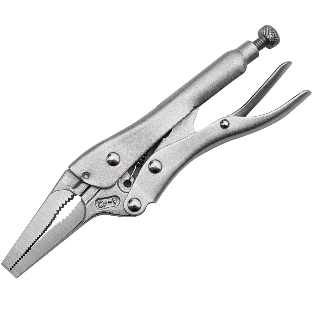 Description Picture 3 of item9.5 inch Chrome Vanadium Long Nose Jaw Locking Pliers Assorted Locking Welding Clamp High Quality Vise Grip Locking Pliers