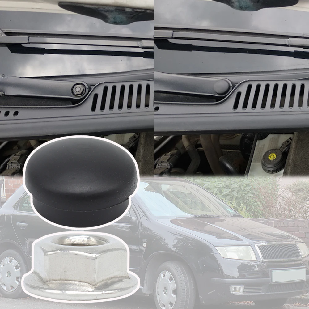 Tapa de tuerca de brazo de limpiaparabrisas delantero de coche Perno de tapa-de-tuerca-de-brazo-de-limpiaparabrisas-delantero-de-coche-perno-de