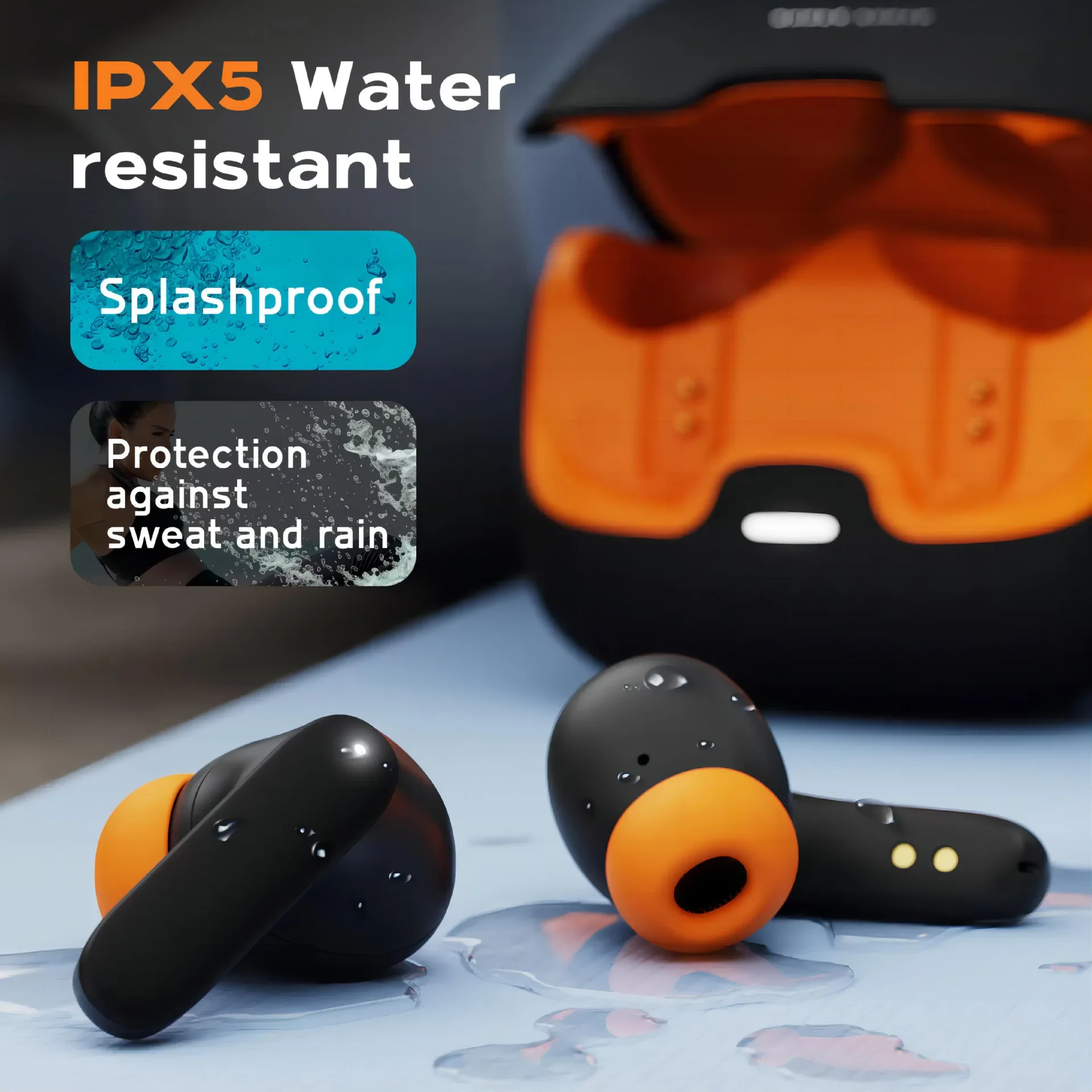 TWS Wireless Bluetooth Earphones with Dual Mic ENC Noise Cancelling - Image 4