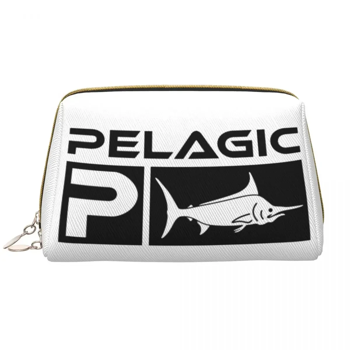 

Travel Pelagic Fishing Toiletry Bag Kawaii Fisherman Fish Cosmetic Makeup Organizer for Women Beauty Storage Dopp Kit Box