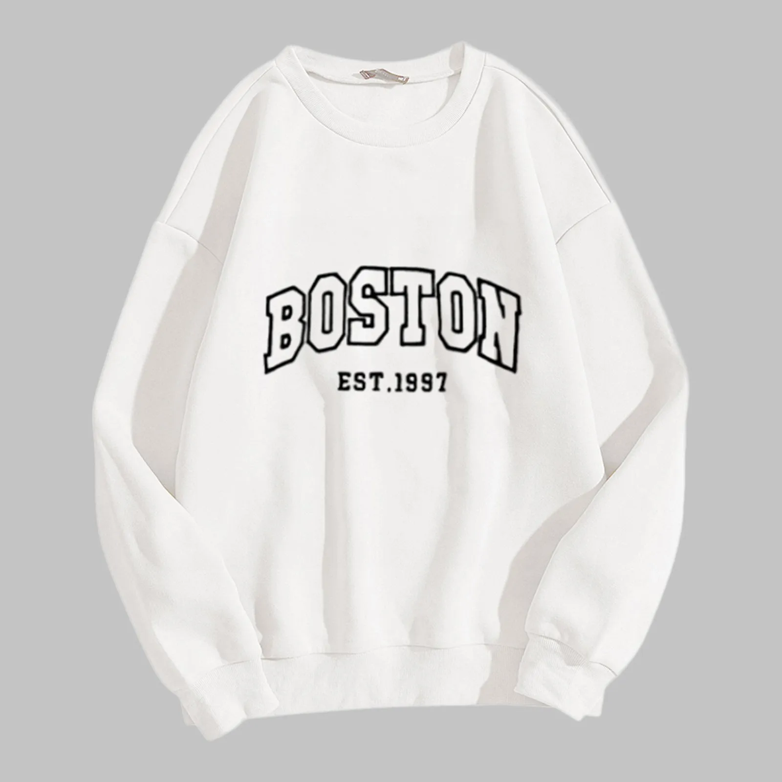 

Hip Hop Letter Print Sweatshirts Women Harajuku Oversize Leisure Sportswear Tracksuits Loose Crew Neck Warm Pullovers Sudaderas
