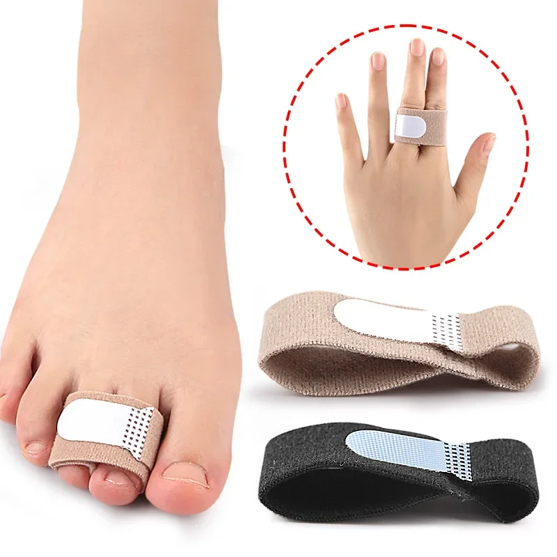 2Pcs Elastic Toe Bandage Finger Divider Orthotics for Day And Night Use Adjustable Thumb Bone Stretcher for Men And Women
