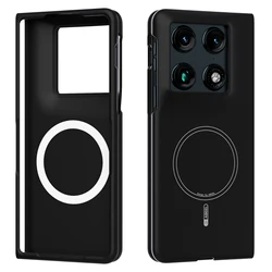 Magnetic Wireless Charging Silicone Phone Case with Flocking Interior for Motorola Razr Fold (Black)