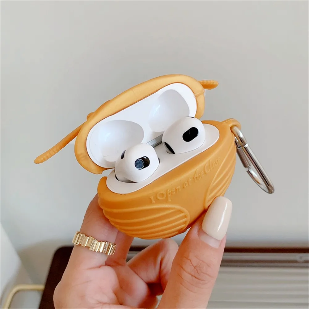 Custodia Per Auricolari 3D Mgic Harry Golden Boccino Per Apple Airpods Pro 2 Generation Cover Per Airpods 1 2 3 Pro Wireless Shell Hook