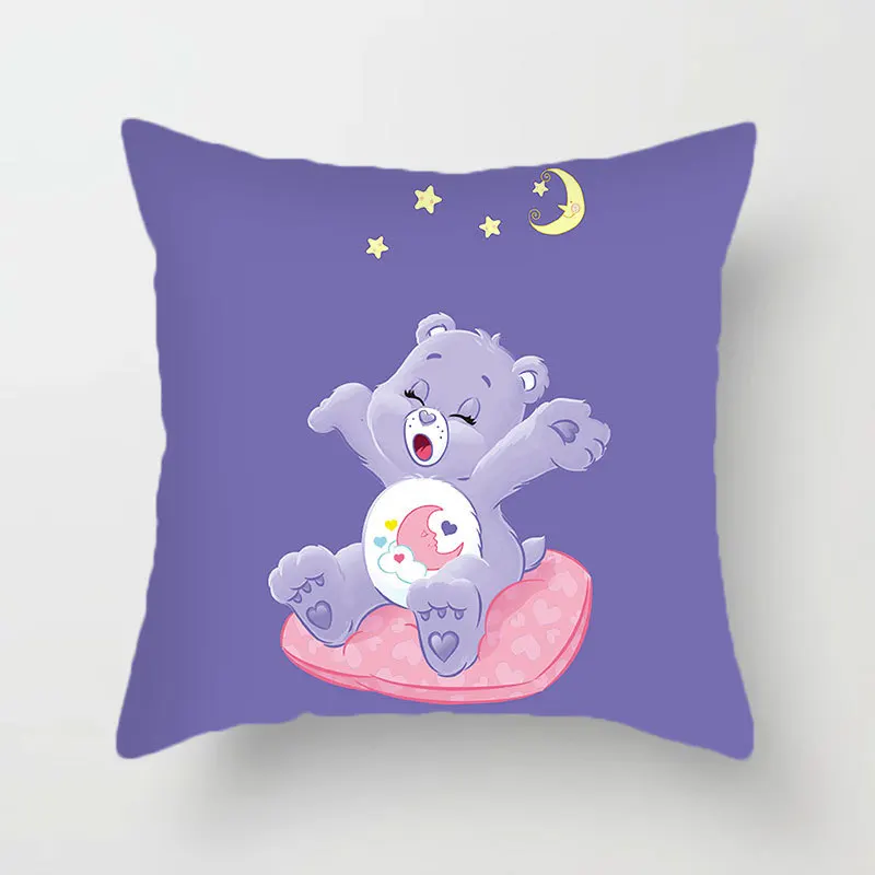 thumbnail image 1 of MINISO Rainbow Care Bear Student Nap Pillow Sofa Living Room Backrest Bedside Pillow Case Cartoon Care Bear Cute Decoration Gift, 1 of 4