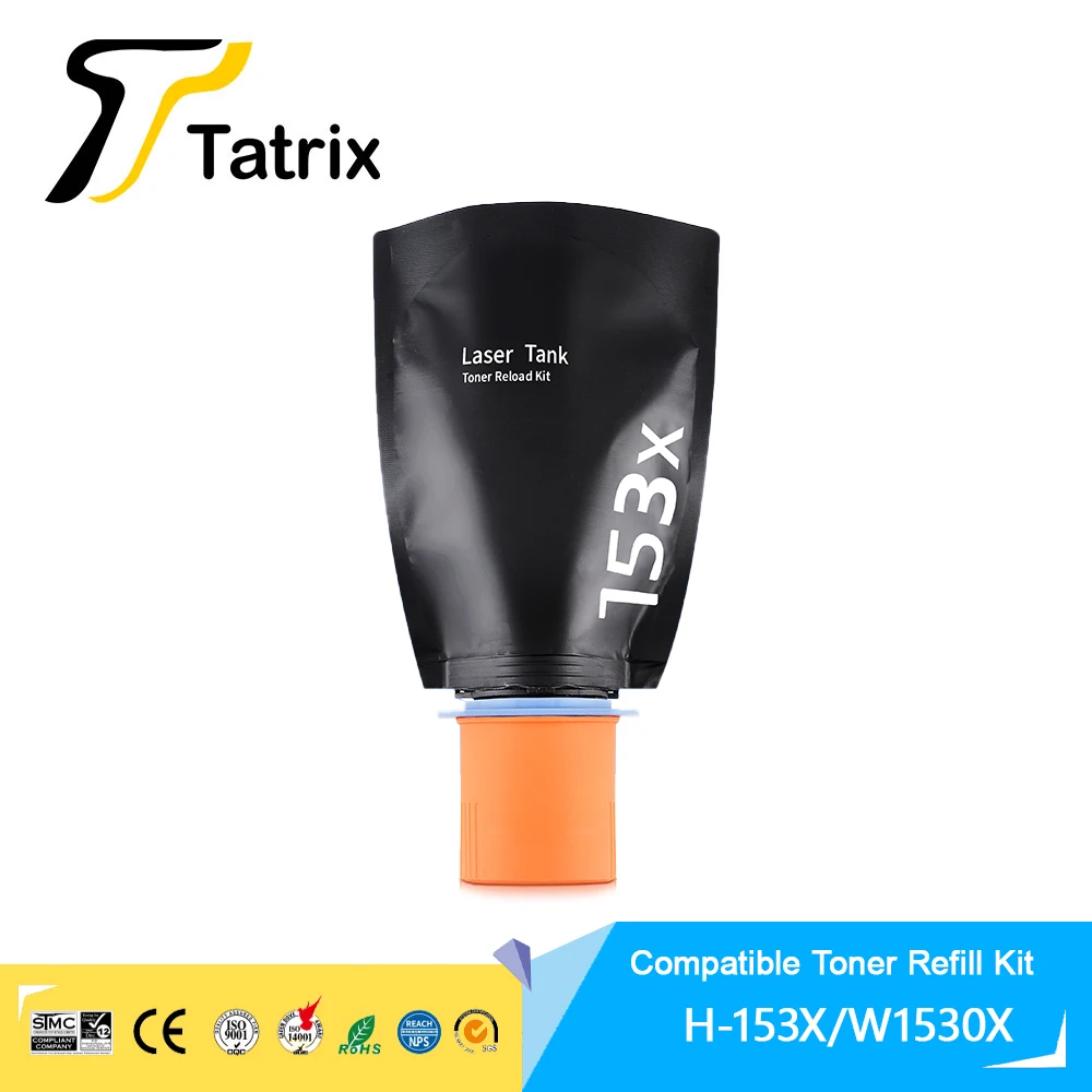 Ink Cartridge Toner Cartridge Replacement Tatrix W1530X W1530A toner 153A 153X T Premium Compatible Toner Reload for HP LaserJet Tank 1504/2504 MFP 1604W 2604SDW Printer