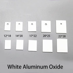 Enhanced Aluminum Oxide Thermal Insulation Ceramic Pad Gasket Sheet (White) - 30Pcs 22x28x1mm