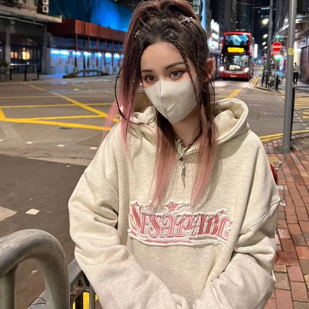 Thick Money Hooded Sweatshirt Women Trendy Retro Autumn Winter Heavy Popular Top Hoodie Women Streetwear Women