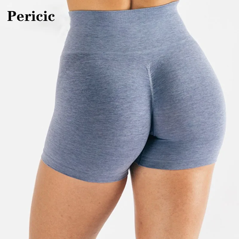 

Women High Waist Sports Shorts Amplify Seamless Workout Scrunch Butt Fitness Shorts Women's Gym Short Yoga Running Biker Shorts
